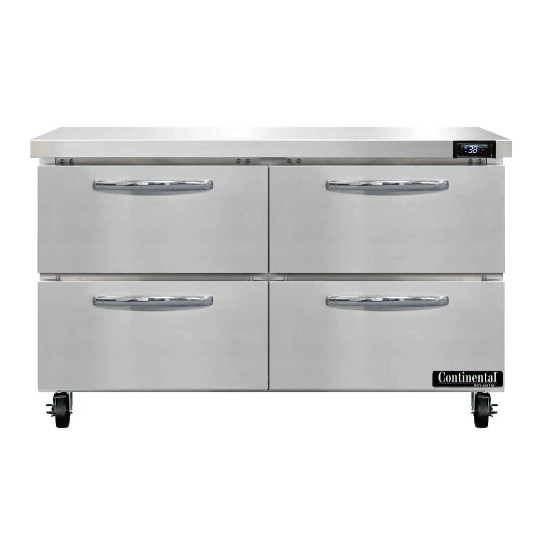 Continental Refrigerator SW48N-D 48" 2-Section WorkTop Refrigerator w/ 4 Drawers, 13.4 cu. ft.