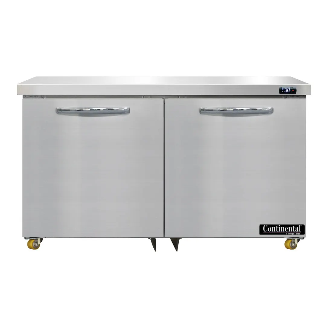 Continental Refrigerator SW48-N-U 48" Undercounter Refrigerator w/ 2 Doors, 13.4 cu. ft.