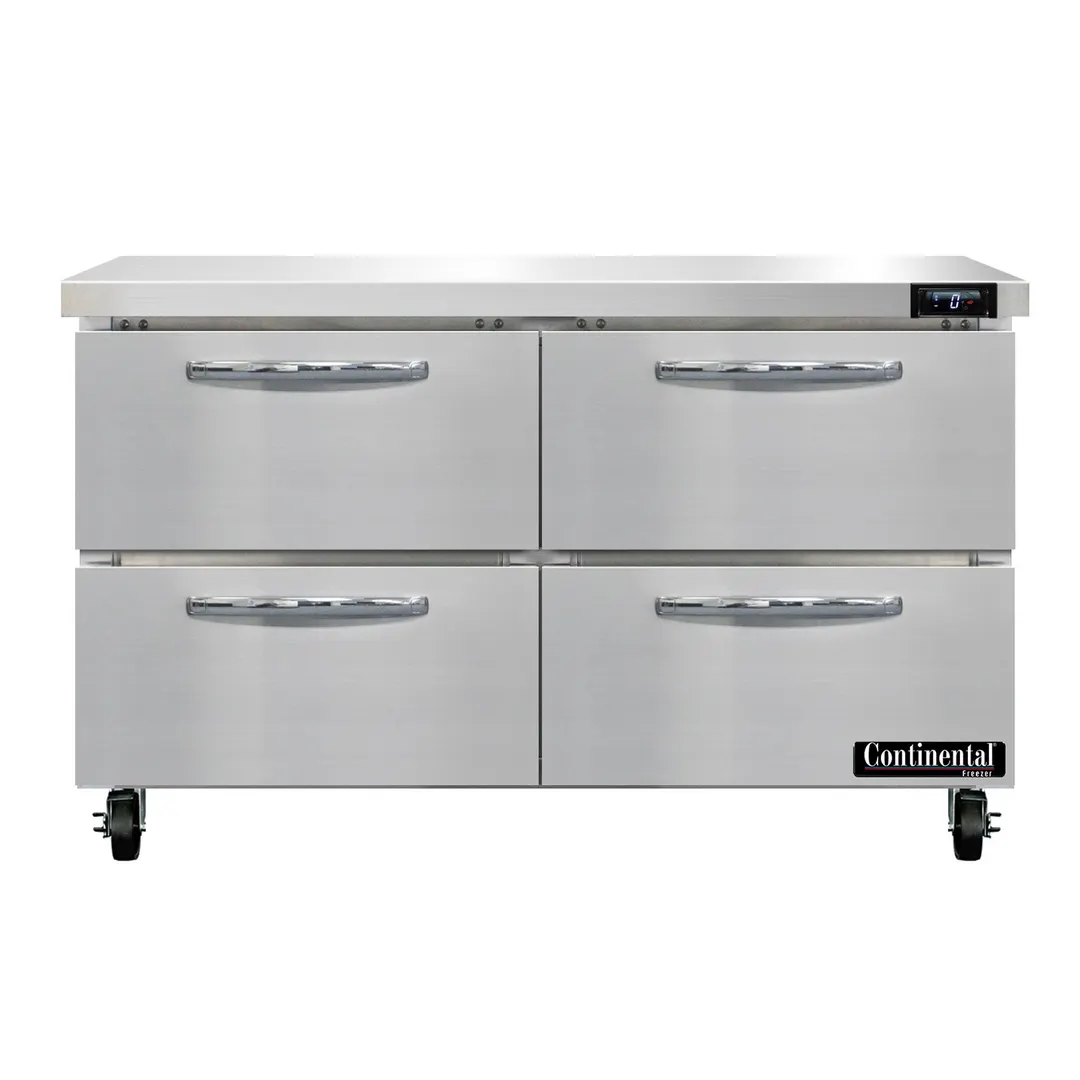 Continental Refrigerator SWF48N-D 48" 2-Section Worktop Freezer w/ 4 Drawers, 13.4 cu. ft.