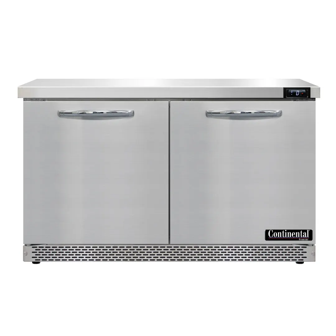 Continental Refrigerator SWF48N-FB 48" 2-Section Worktop Freezer w/ 2 Doors, 13.4 cu. ft.
