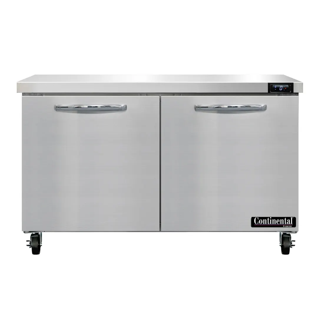 Continental Refrigerator SWF48N 48" 2-Section Worktop Freezer w/ 2 Doors, 13.4 cu. ft.