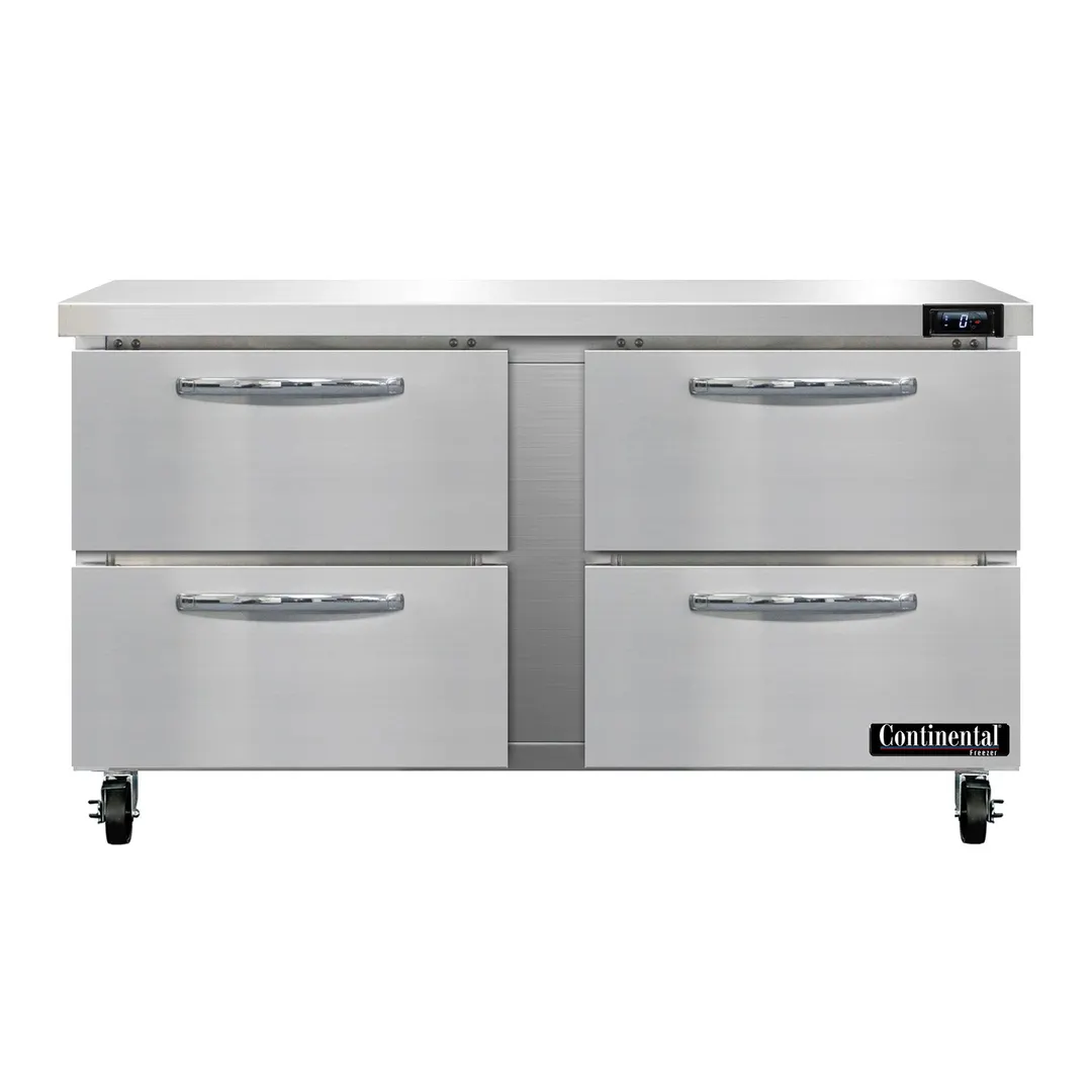 Continental Refrigerator SWF60N-D 60" 2-Section Worktop Freezer w/ 4 Drawers, 17 cu. ft.
