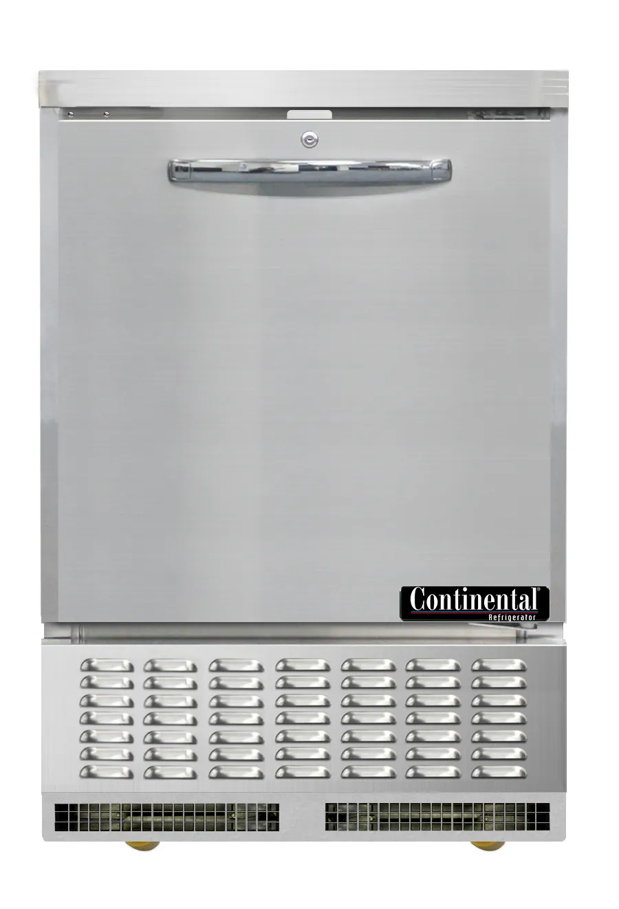 Continental Refrigerator UCF24N 24" 1-Door Undercounter Freezer, Front Breathing, 4.82 cu. ft.
