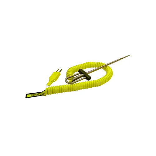 Cooper-Atkins 50336-K Needle Probe, 6" Shaft, .188" Dia, .085" Tip, 48" Cable, -40° to 500°F, 2s Response