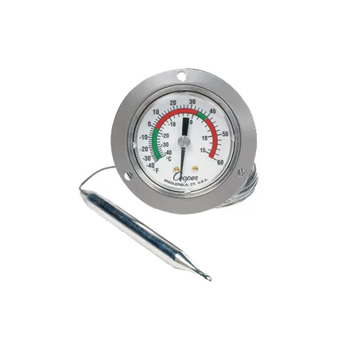 Cooper-Atkins 6142-58-3 Thermometer – 2" Panel, Dial, -40 to 180°F, ±2°F Accuracy – 36/Case