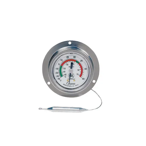 Cooper-Atkins 6812-01-3 2" Panel Thermometer, 48" Capillary, -40°F to 180°F, ±2°F – 36/Case