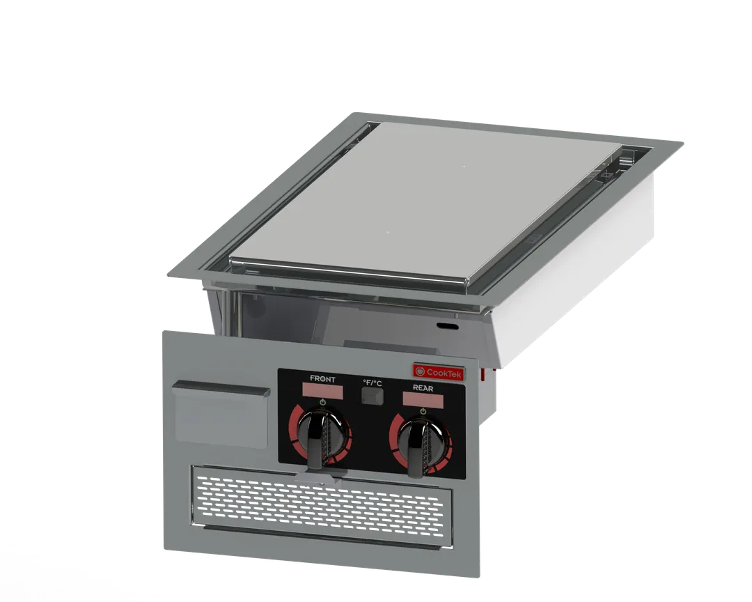 CookTek 682501 16" Drop In Induction Plancha, Single Zone, Chrome Plate, 7.0 kW, 208/240v
