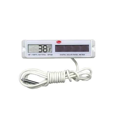 Cooper-Atkins SP160-01-8 Solar Digital Thermometer, -58 to 158°F, ±2°F Accuracy, 4' Cord