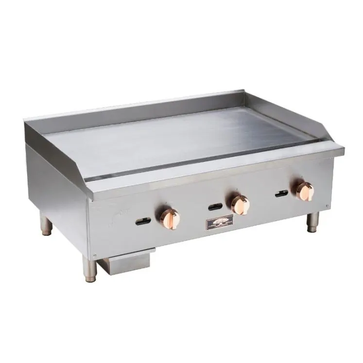 Copper Beech Range CBMG-60 60" Countertop Manual Gas Griddle, 5/8" Steel Plate, 150.000 BTU