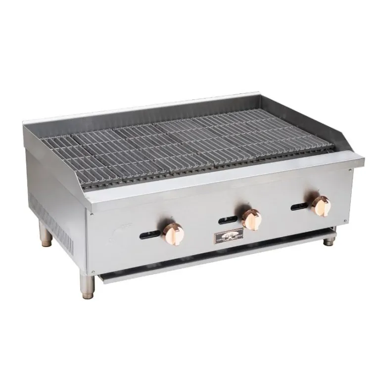 Copper Beech Range CBRB-16 16" Countertop Gas Radiant Charbroiler w/ (1) Burner, 30.000 BTU