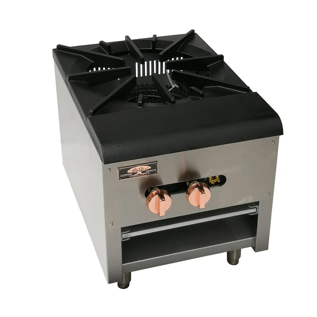 Copper Beech Range CBSP-1 18" Gas Stock Pot Range w/ (1) Two Ring Burner, Valve Controls, 110.000 BTU