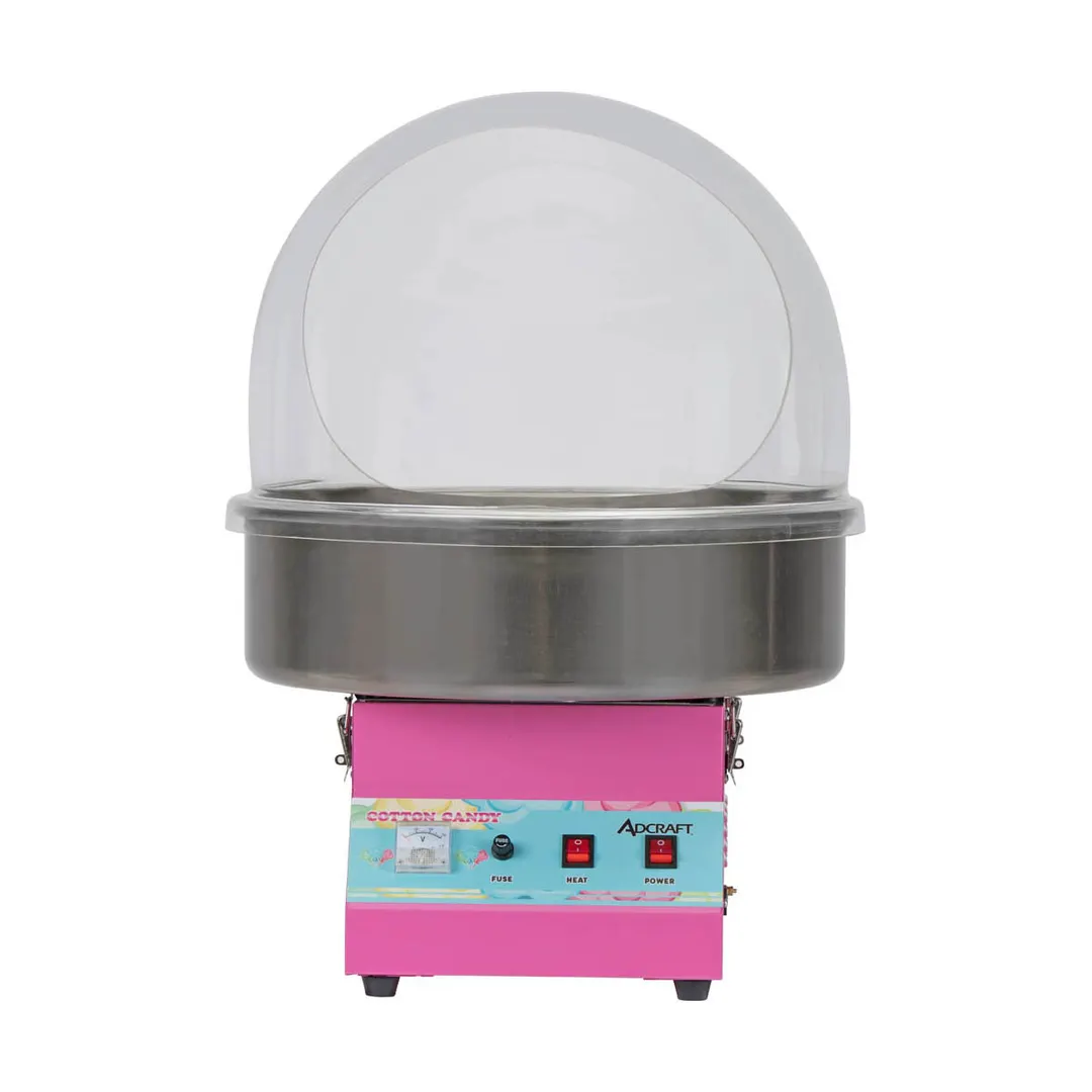 Adcraft COTND-21 Cotton Candy Machine w/ 21" Bowl, 60 Cones Per Hour, 2 Replacement Belts