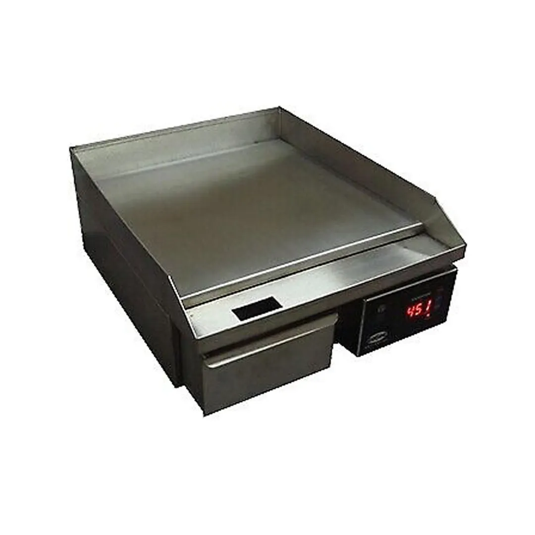 Cozoc EG4001-15 14" Countertop Electric Griddle with Smooth Steel Plate, Thermostatic Controls, 120v