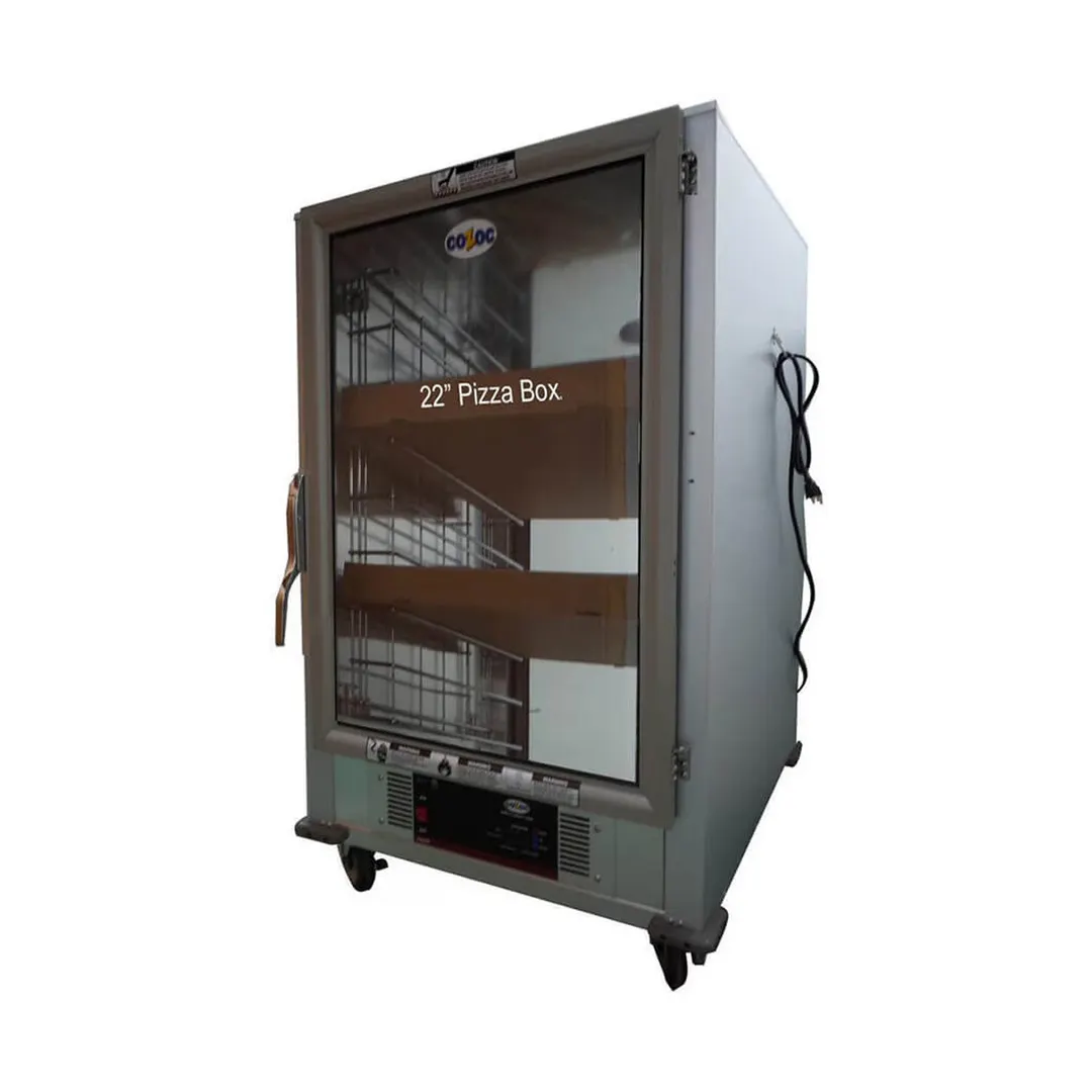 Cozoc HPC7101 - HFWC9DF9L (S) PASS THRU Stationary Half Height Insulated Heated/Proofing Cabinet,  One Clear Door/One Solid Door