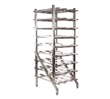 Winholt CR-162 Aluminum Full Size Stationary Can Storage Rack with 162 #10 or 216 #5 Cans Capacity
