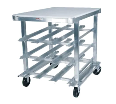 Winholt CR-54M Aluminum Mobile Can Storage Rack with 54 #10 or 72 #5 Cans Capacity