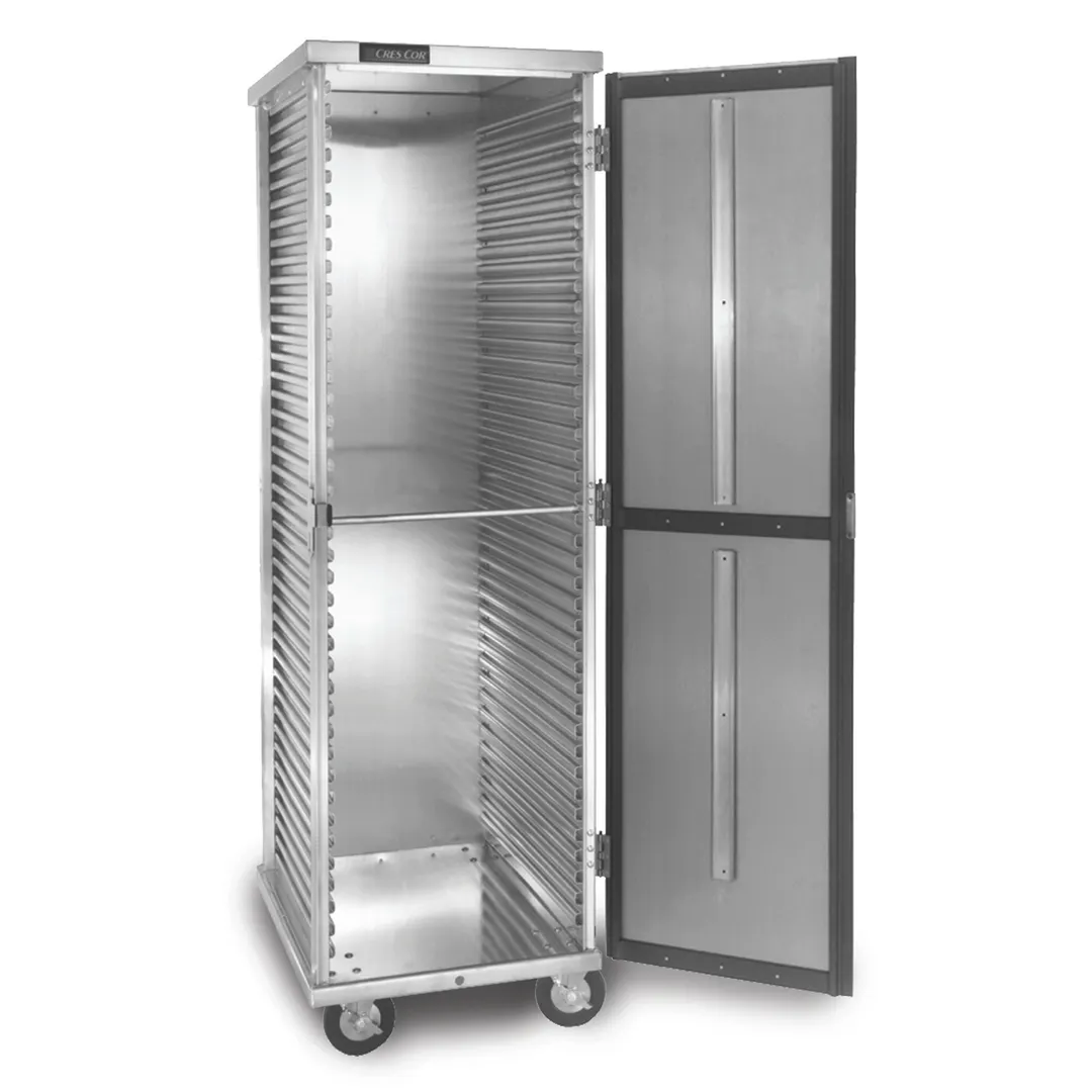 Cres Cor 1001841D 40 Pan End Load Mobile Enclosed Non-Insulated Bun / Sheet Pan Rack w/ 1 1/2" Lip Load Slides