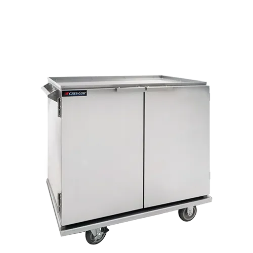 Cres Cor 101172A Mobile Enclosed In-Suite Service Cart w/ 3 Shelves