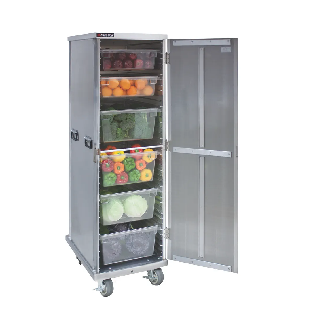 Cres Cor 1091840 Aluminum 40 Pan End Loading Enclosed Insulated Bun / Sheet Pan Cabinet