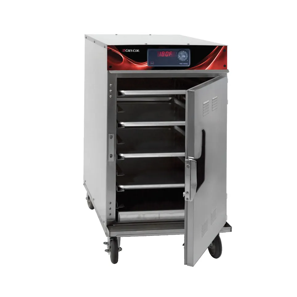 Cres Cor 1200HHSSSPLITDX "Half-Height" 1-Door Solid Heated Holding Cabinet, Stainless Steel, 8-18"x26" or 16-12"x20" Pan Capacity