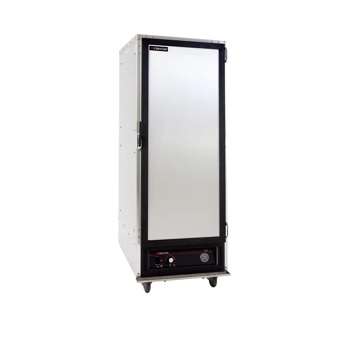 Cres Cor 131UA11D 1-Section 1-Door Solid Heated Holding Cabinet, 67"-72"H, 11-Pan Capacity, Aluminum Finish