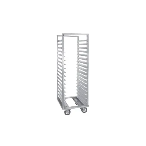 Cres Cor 2071811D 11 Pan End Load Aluminum Roll-In Refrigerator Rack w/ Bumper & Enclosed Base