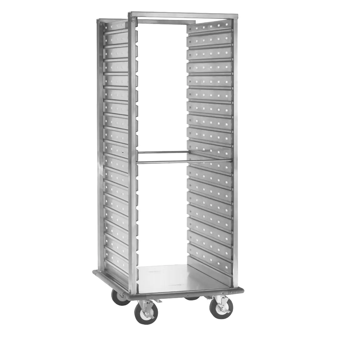 Cres Cor 2081240D 38 Pan Aluminum Food Pan Roll-In Refrigerator Rack w/ Corrugated Sides and 3" Bottom Load Slides