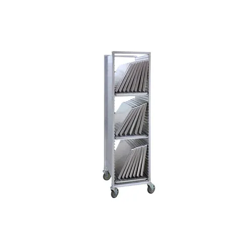Cres Cor 252DR36 Mobile Sheet Pan Drying Rack with 3 Sections and Aluminum Construction