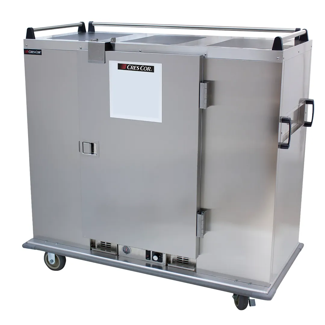 Cres Cor EB120 Mobile Insulated Banquet Cabinet, 55" H, 120 Plates, SS, 4 Braked Casters