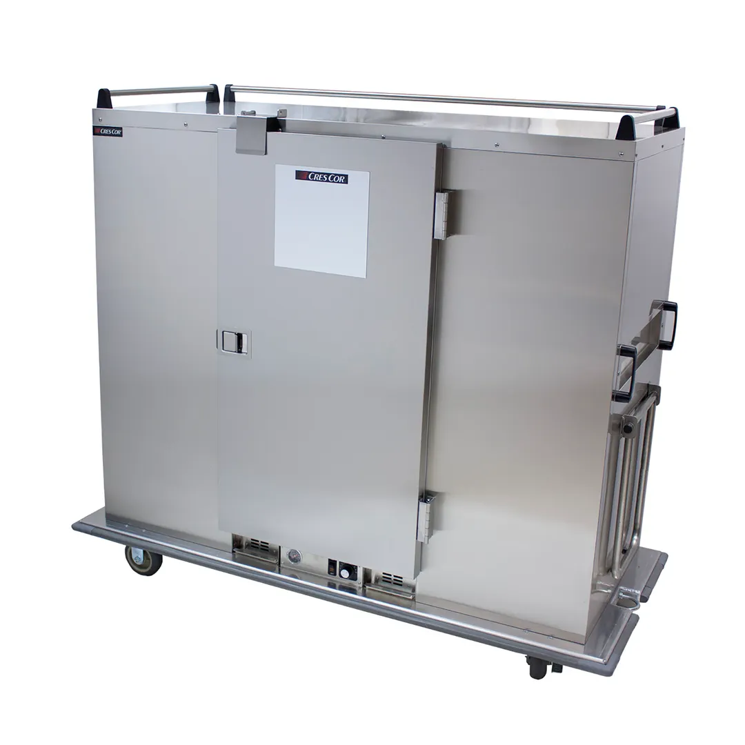 Cres Cor EB150XX Mobile Heated Cabinet, 63" Height, 1‑Door Stainless Steel, 180 Plates, 4 Casters
