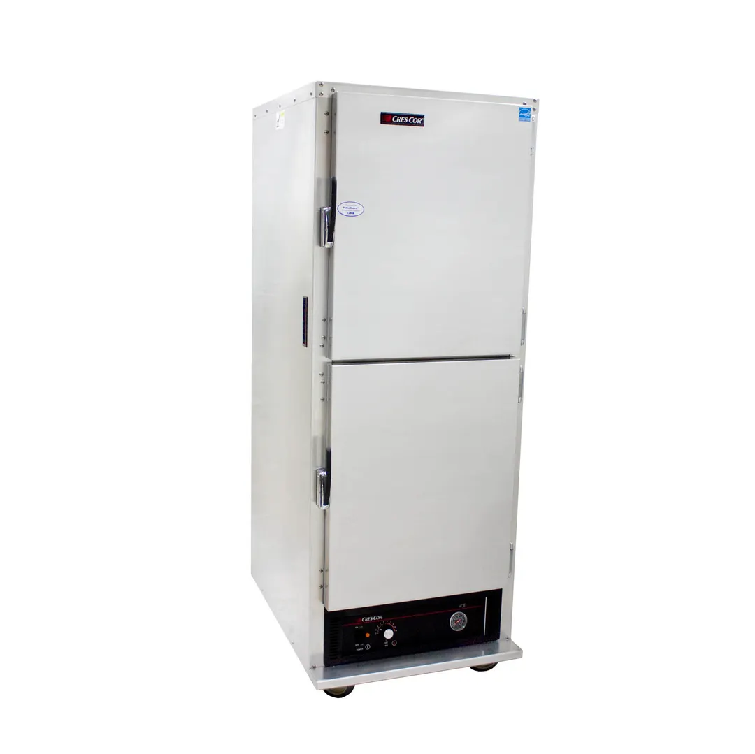 Cres Cor H135UA11 1-Compartment Heated Holding Cabinet, Dutch Doors, 11-Pan Capacity, Aluminum, 67-72" Height