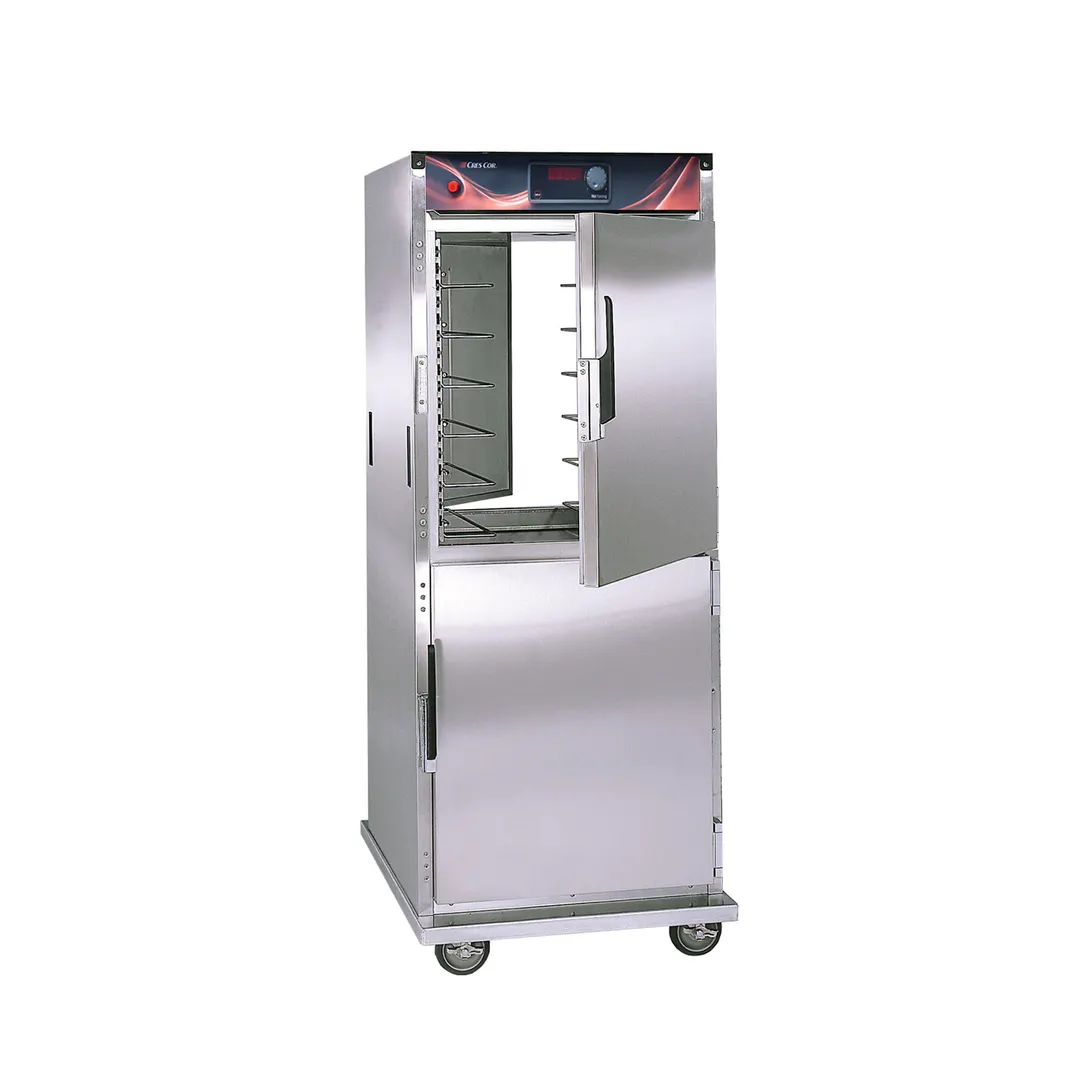 Cres Cor H137PSUA12D Full Height Heated Holding Cabinet, 2-Door Dutch, Stainless Steel, 12 Pans 18"x26"