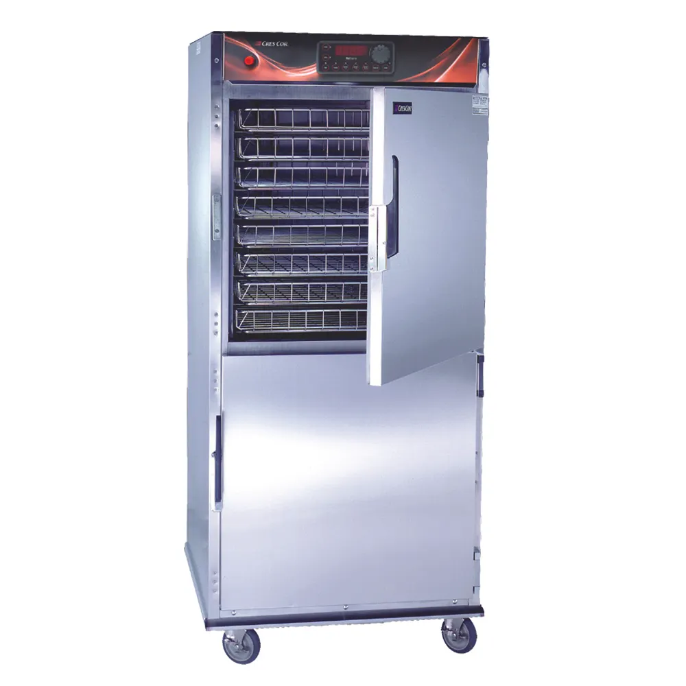 Cres Cor H137S1332D 2-Section Heated Holding Cabinet, Dutch Doors, Stainless Steel, 73"-78"H