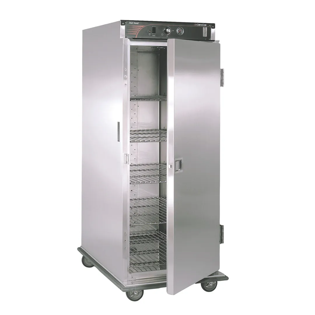 Cres Cor H137S96BC 1-Section 1-Door Heated Holding Cabinet, 5” Casters, Holds 96 Covered 12” Plates
