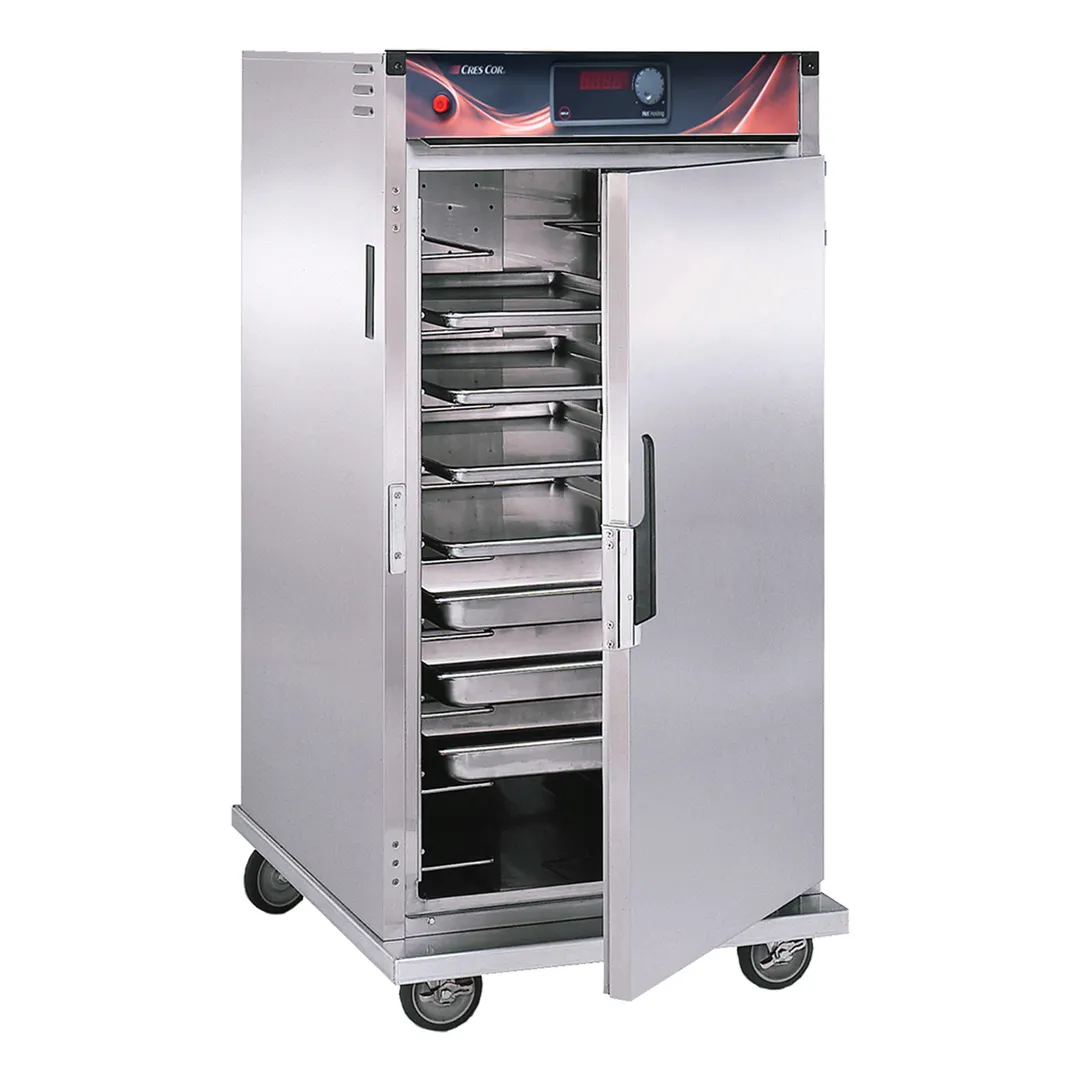 Cres Cor H137SUA9D "Intermediate Height" 1-Door Solid Heated Holding Cabinet, Stainless Steel, 9 Pan Capacity