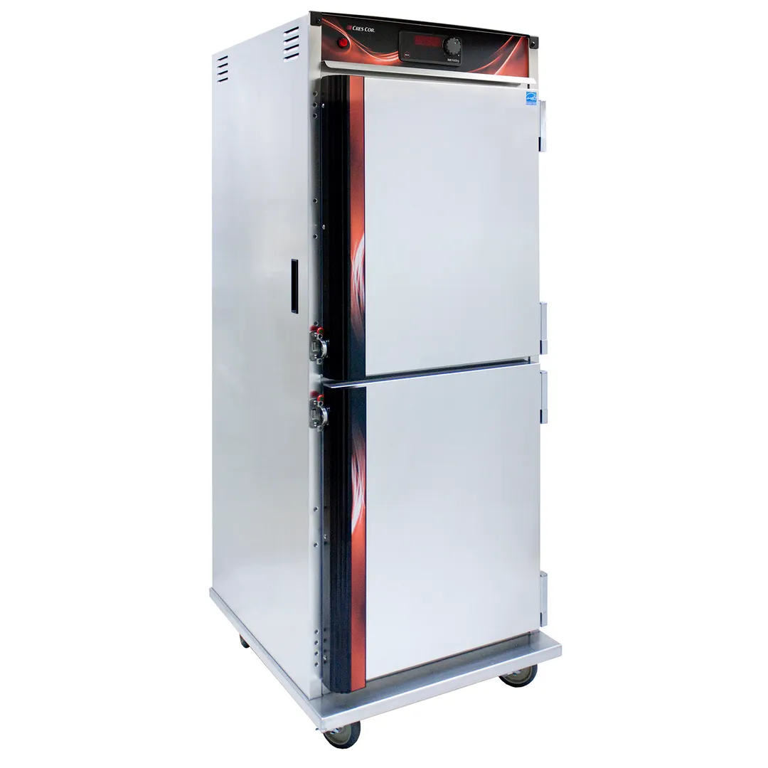 Cres Cor H137UA12D 1-Compartment Heated Holding Cabinet, 73"-78" Height, Dutch Door, 12 Pan 18"x26" Capacity, Aluminum Exterior & Interior
