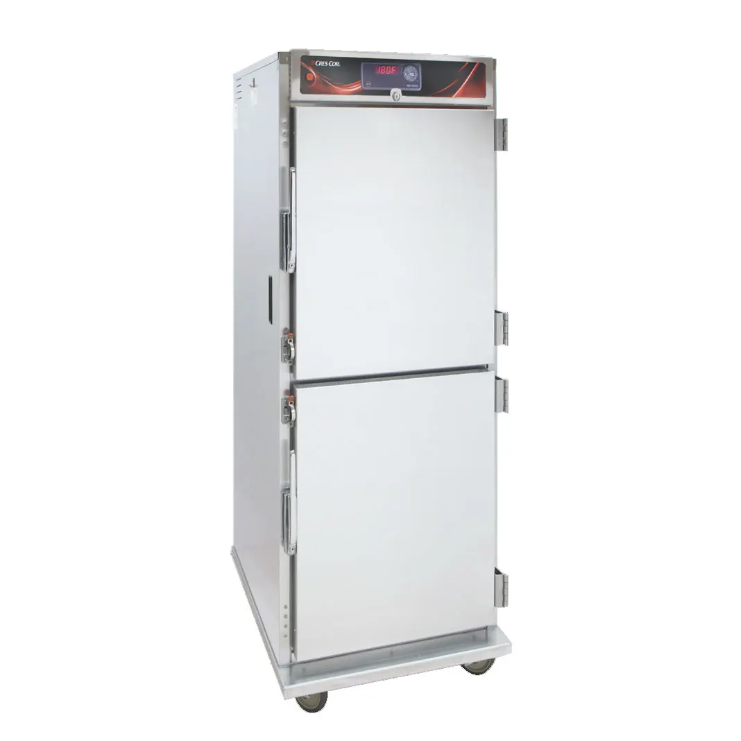 Cres Cor H137UA12DZ 1-Compartment Heated Holding Cabinet, 73"-78" H, Dutch Doors, 12 Pan Capacity, Aluminum