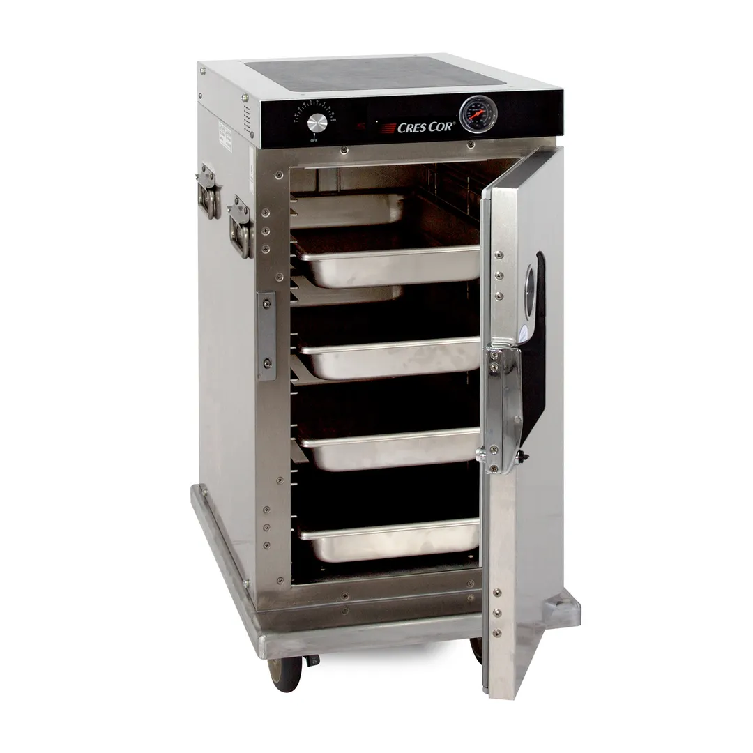 Cres Cor H339SS128C "Half-Height" 1-Door Solid Heated Holding Cabinet, 8-Pan 12"x20", Stainless Steel