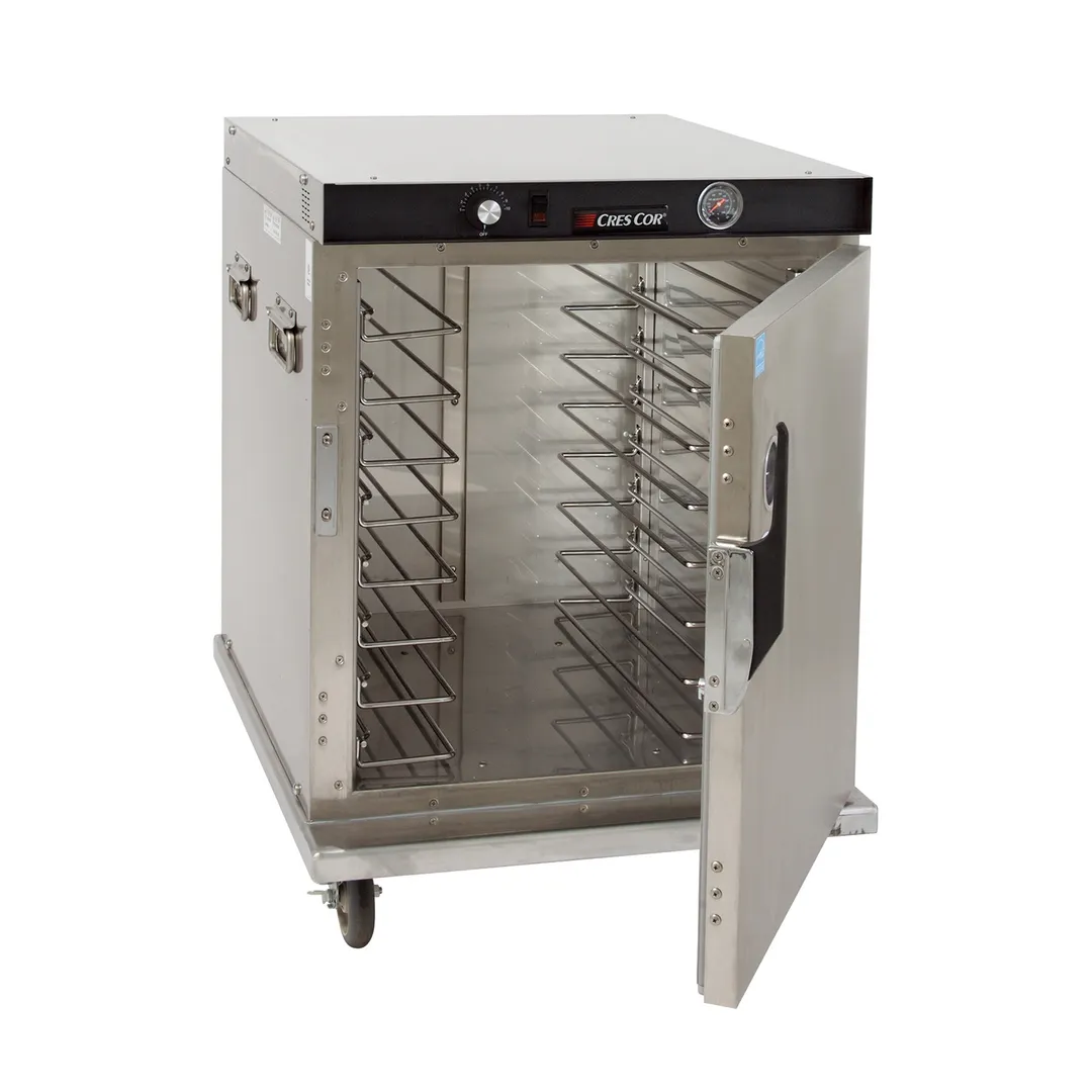 Cres Cor H339SSUA8C "Half-Height" 1-Door Solid Heated Holding Cabinet, 8-Set (18"x26") Capacity, Stainless Steel