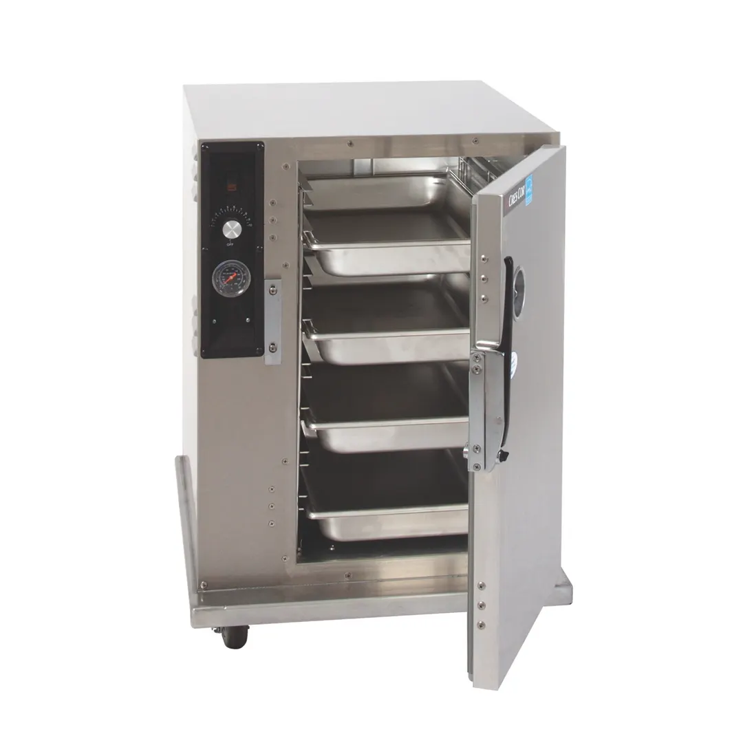 Cres Cor H339X12188C 1-Compartment Heated Holding Cabinet, 8-Pan Capacity, Solid Door, Aluminum Finish, Mobile