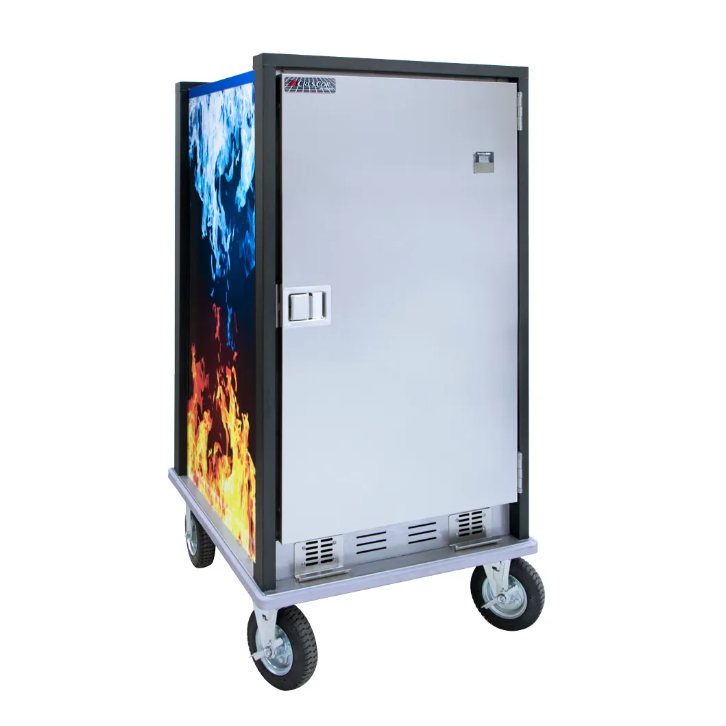 Cres Cor HC2UA11 Fire-N-IceCube™ Insulated Mobile Hot & Cold Cabinet w/ 11 Pan Capacity, Canned Fuel