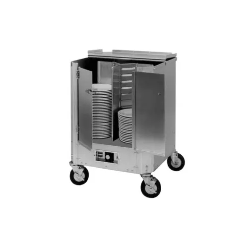 Cres Cor HJ53113180 Aluminum Heated Dish Plate Dispenser for 11-1/2" to 13" Diameter Plates