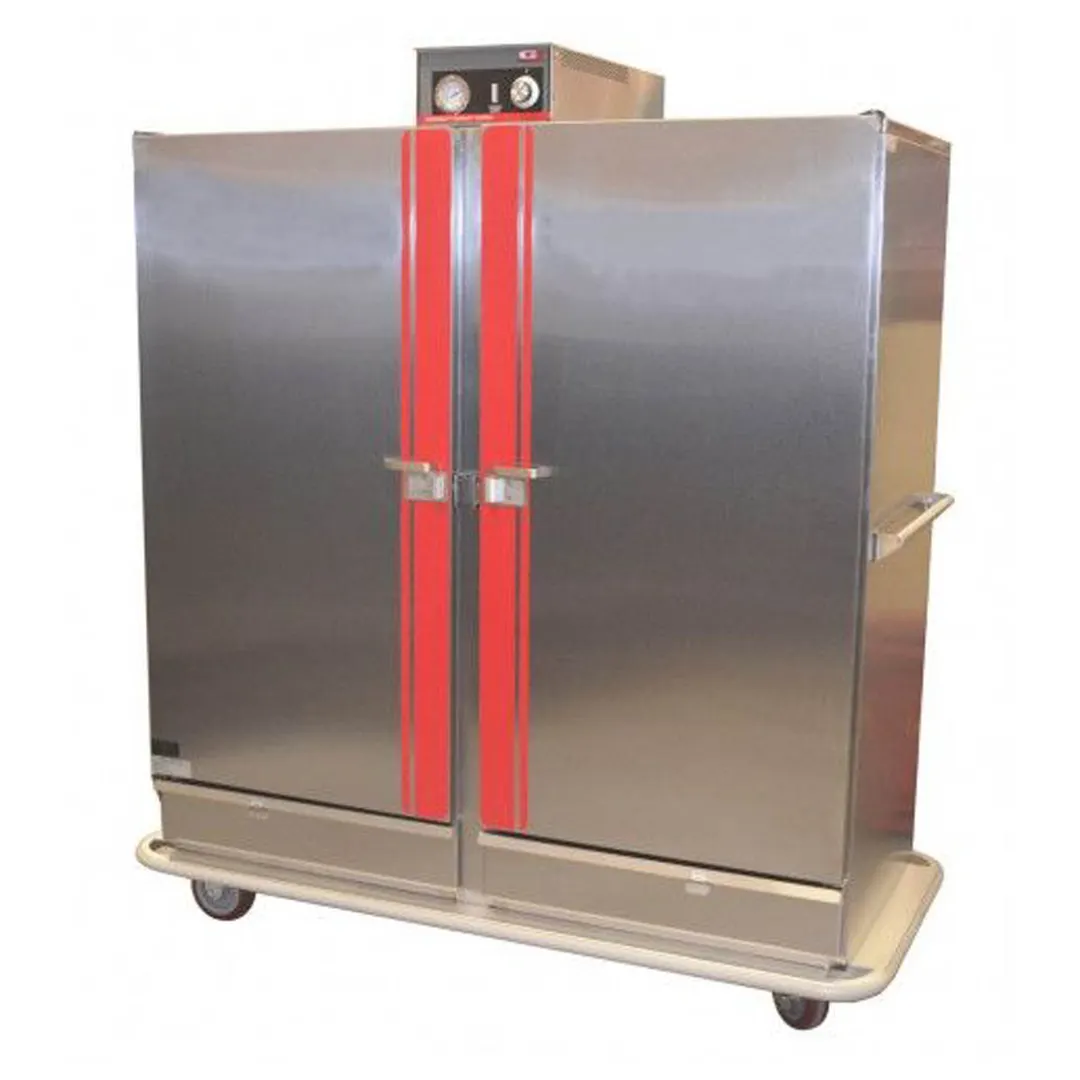 Carter-Hoffmann BB1300XX 2-Door Solid Heated Cabinet, 120‑Plate, Electric, Mobile with 6" Casters