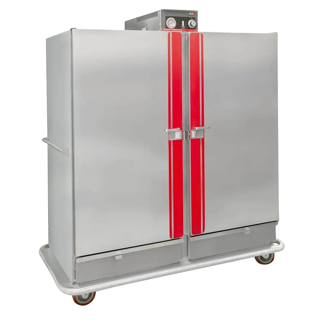 Carter-Hoffmann BB1600 Full Height 2-Door Heated Banquet Cabinet 150 Plates Stainless 73"-78" Mobile Casters