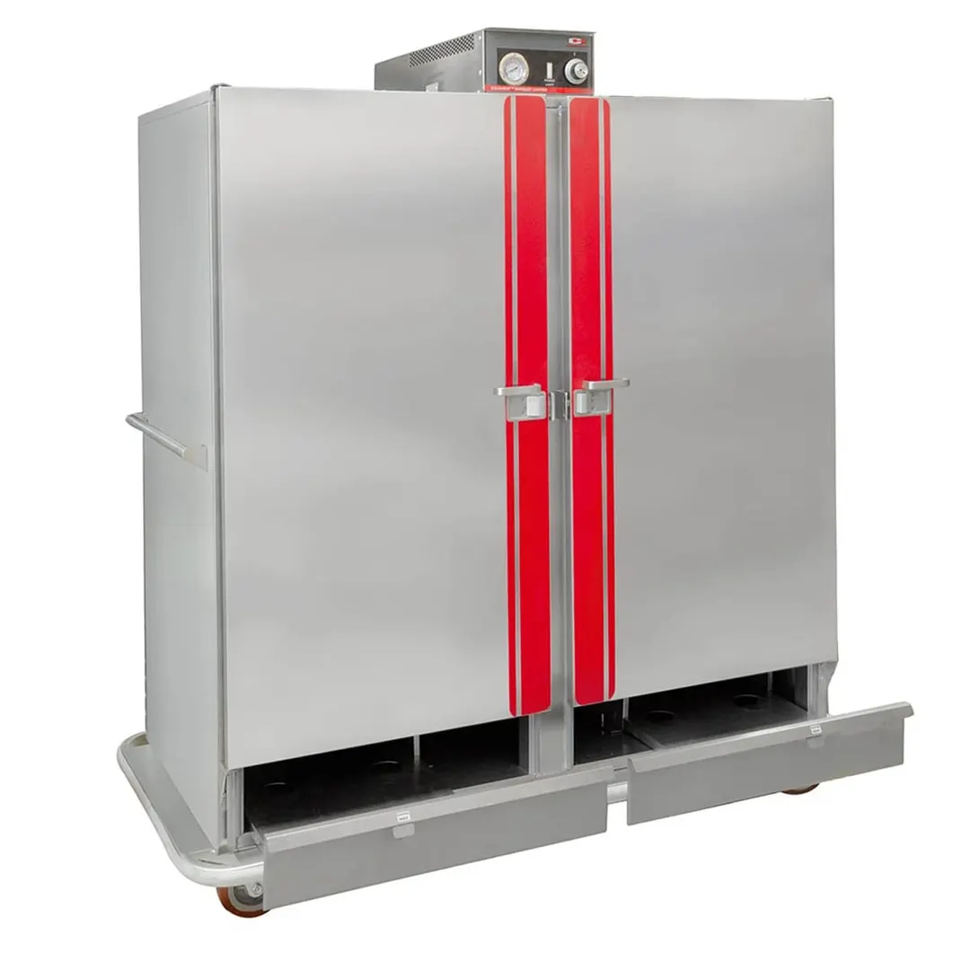 Carter-Hoffmann BB1600 Full Height 2-Door Heated Banquet Cabinet 150 Plates Stainless 73"-78" Mobile Casters
