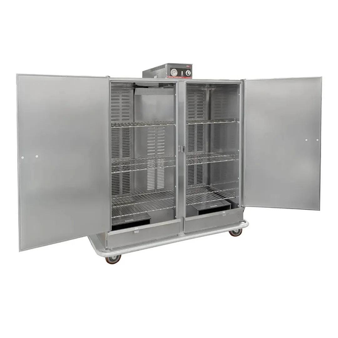 Carter-Hoffmann BB1600 Full Height 2-Door Heated Banquet Cabinet 150 Plates Stainless 73"-78" Mobile Casters