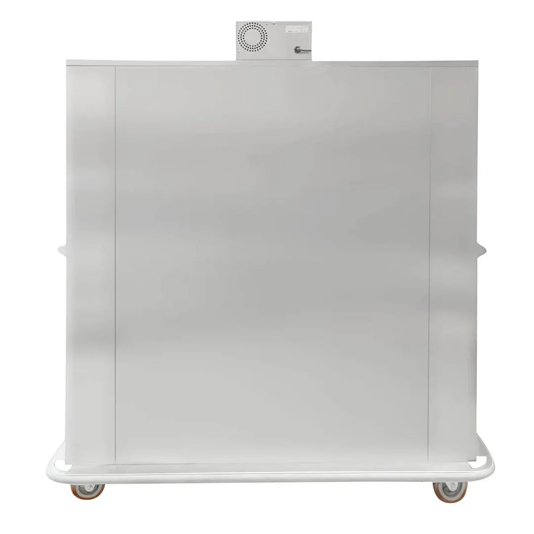 Carter-Hoffmann BB1600 Full Height 2-Door Heated Banquet Cabinet 150 Plates Stainless 73"-78" Mobile Casters