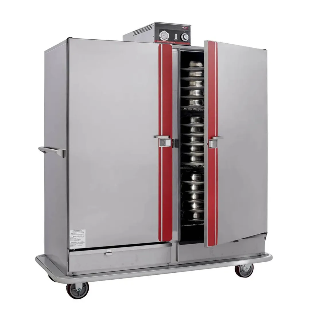 Carter-Hoffmann BB1600 Full Height 2-Door Heated Banquet Cabinet 150 Plates Stainless 73"-78" Mobile Casters