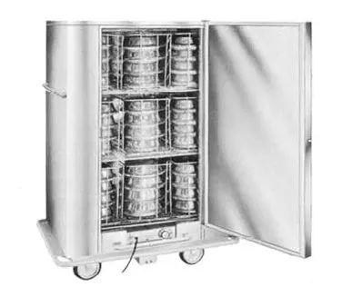 Carter-Hoffmann BB72 1-Section 1-Door Heated Holding Cabinet, 49"-54", Steel, 90 Plate Capacity