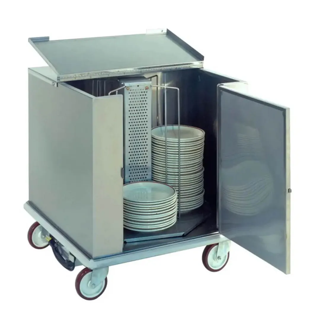 Carter-Hoffmann CD260H Heated Enclosed Dish Storage Cart, Dish Dividers for (252) 12" Plates